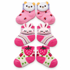 Newborn Pink Socks Set