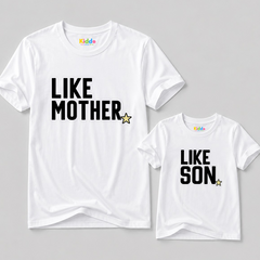 Like Mom Mother & Son Matching T-Shirt Bundle - White
