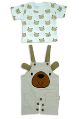 -  Infant Teddy Bear Print Romper – Soft Cotton Everyday Wear -  Kiddo Retail