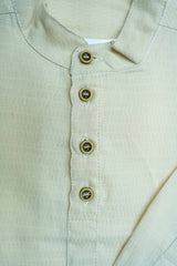 Kids Beige Cotton Shirt – Soft & Comfortable Everyday Wear
