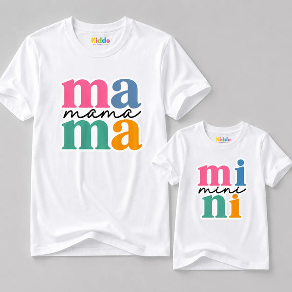 Mini Mother & Daughter Matching T-Shirt Bundle - White