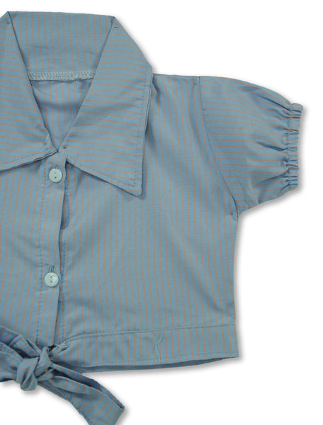 '-  Kids Shirt & Shorts Co-ord Set – Blue & Sea Green -  Kiddo Retail -  Kids Shirt & Shorts Co-ord Set – Blue & Sea Green -  Kiddo Retail
