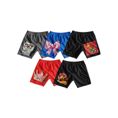 Totally Wicket, Bow, Monster Truck, Crown and Lion 5-Shorts Bundle
