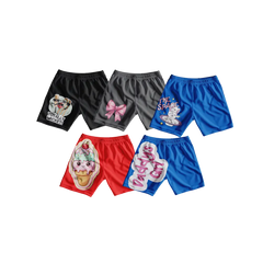 Totally Wicket, Bow, Space Bunny, Ice Cream and Daddy's Girl 5-Shorts Bundle