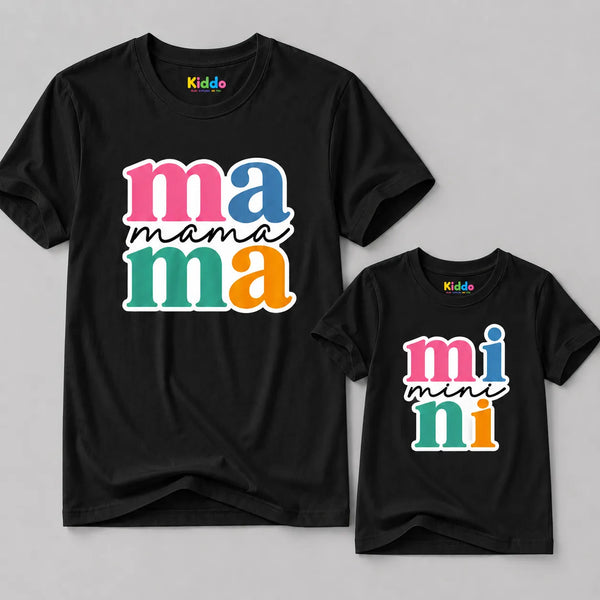 Mini Mother & Daughter Matching T-Shirt Bundle - Black