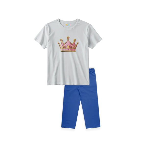 Princess Crown White Shirt + Blue Trouser Bundle