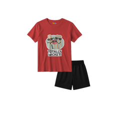 Totally Wicket Red Shirt + Black Shorts Bundle