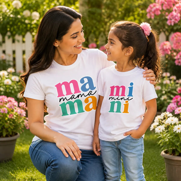 Mini Mother & Daughter Matching T-Shirt Bundle - White