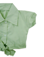 '-  Kids Shirt & Shorts Co-ord Set – Blue & Sea Green -  Kiddo Retail -  Kids Shirt & Shorts Co-ord Set – Blue & Sea Green -  Kiddo Retail