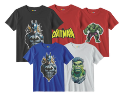 Batman and Hulk 5-Shirt Bundle