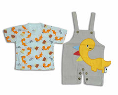 -  Kids Dinosaur Print Cotton Outfit – Fun Everyday Wear -  Kiddo Retail