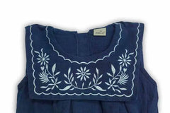'-  Infant Cotton Dress – Blue & Floral Print -  Kiddo Retail -  Infant Cotton Dress – Blue & Floral Print -  Kiddo Retail