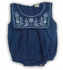 '-  Infant Cotton Dress – Blue & Floral Print -  Kiddo Retail -  Infant Cotton Dress – Blue & Floral Print -  Kiddo Retail