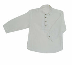 Kids Beige Cotton Shirt – Soft & Comfortable Everyday Wear
