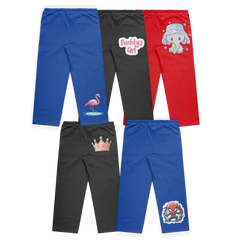 Flamingo, Daddy's Girl, Elephant, Crown and Spider-Man 5-Trousers Bundle
