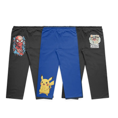 Spider-Man, Pikachu and Totally Wicket 3-Trousers Bundle
