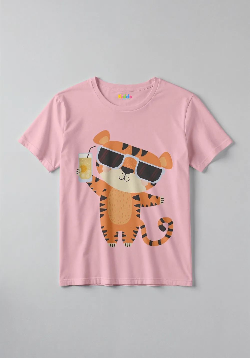 Cool Tiger Glasses Kids Cartoon Tee