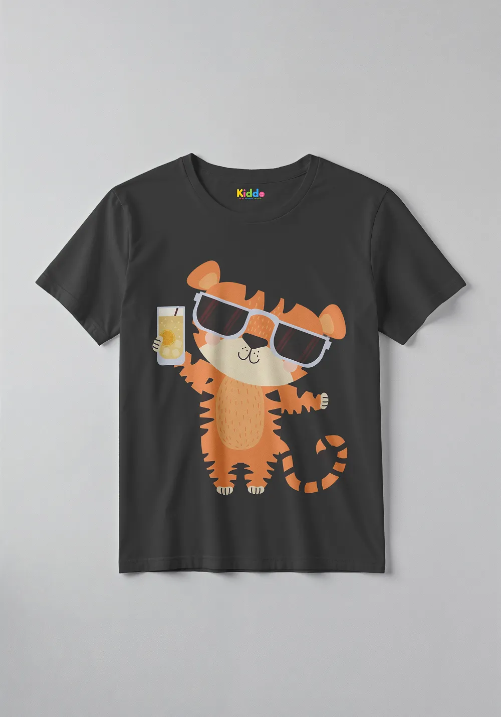 Cool Tiger Glasses Kids Cartoon Tee - Image 9
