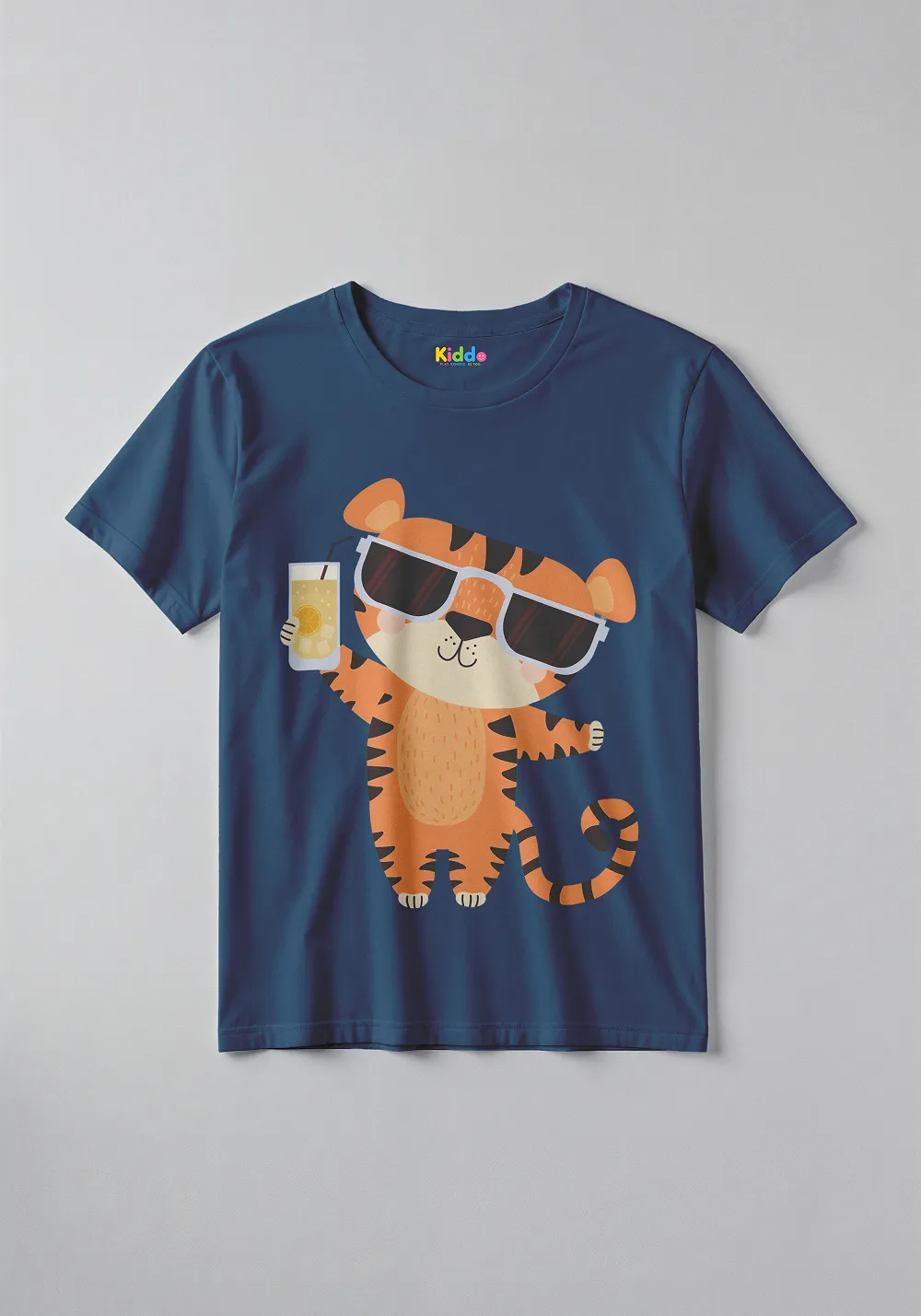 Cool Tiger Glasses Kids Cartoon Tee - Image 5