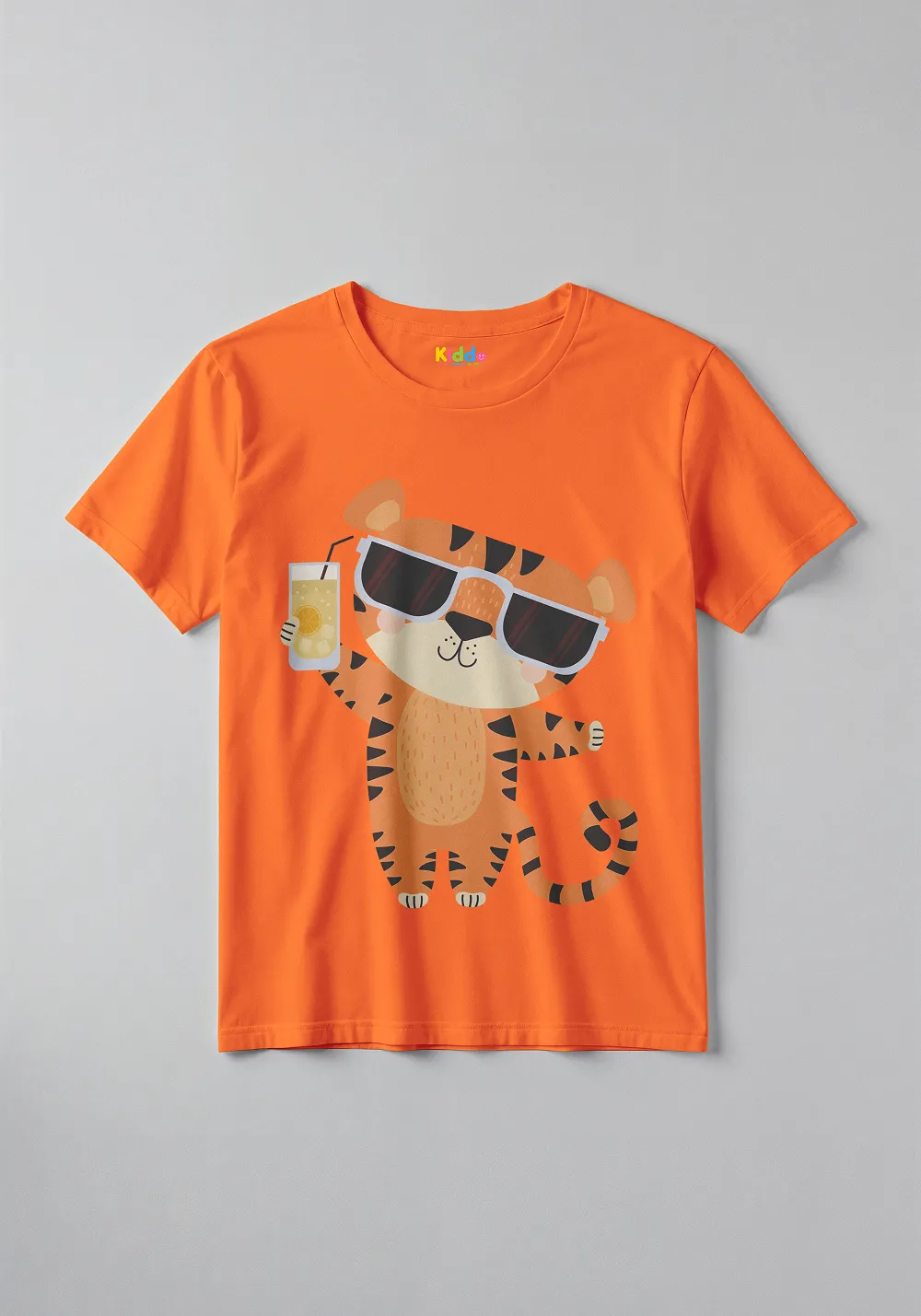 Cool Tiger Glasses Kids Cartoon Tee - Image 4