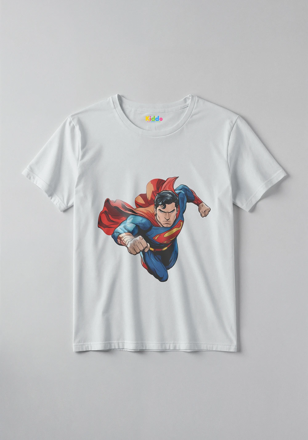 Superman Hero Kids Cartoon Tee for Boys and Girls