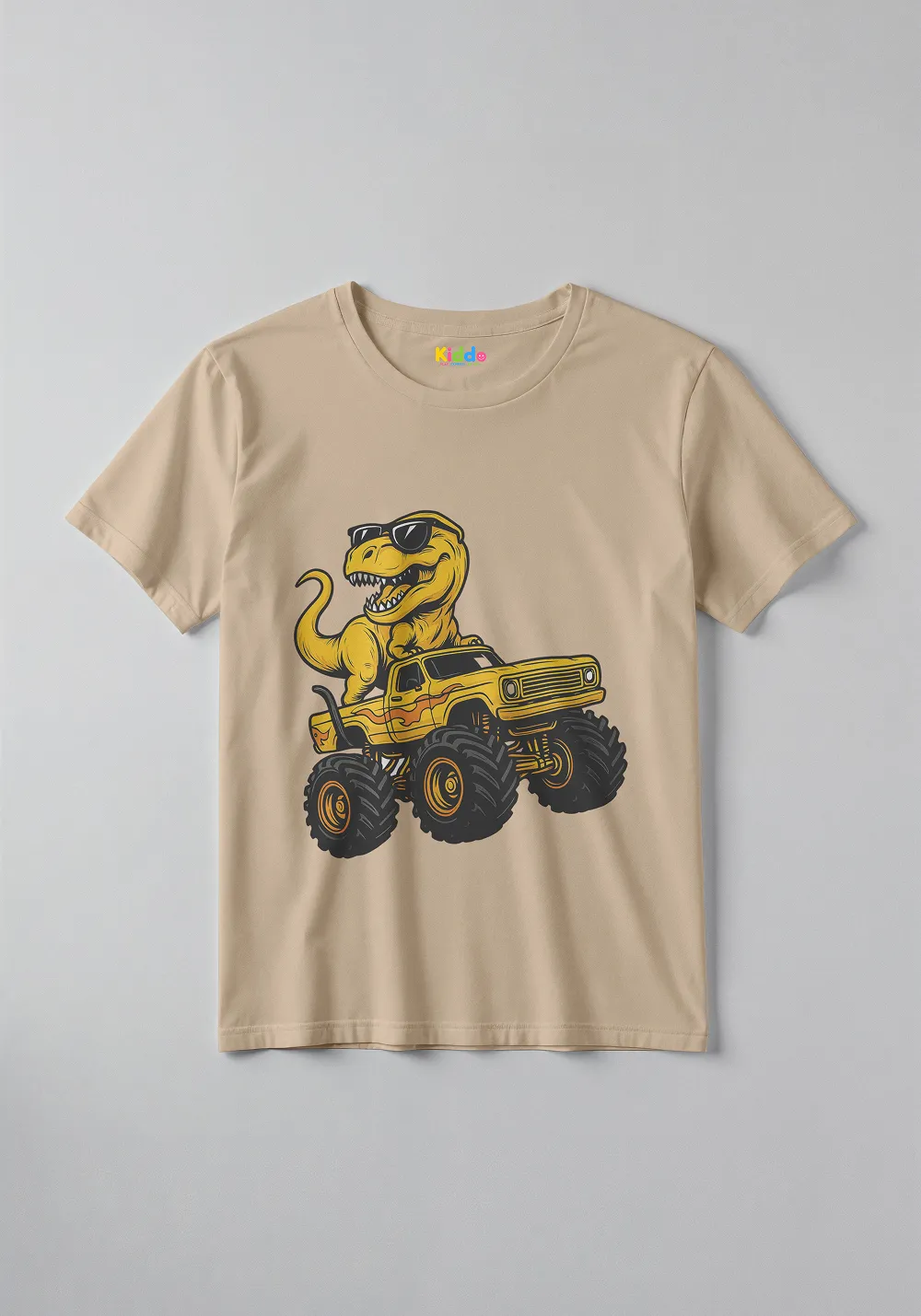 Dinosaur Vehicle Adventure Kids T-Shirt – Fun Cartoon Graphic Tee for Boys & Girls - Image 9