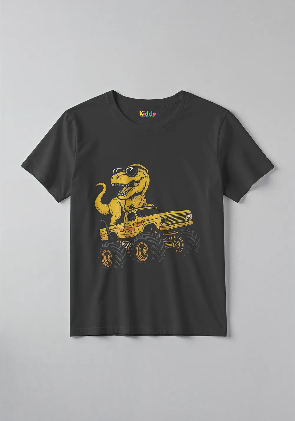 Dinosaur Vehicle Adventure Kids T-Shirt – Fun Cartoon Graphic Tee for Boys & Girls - Image 8