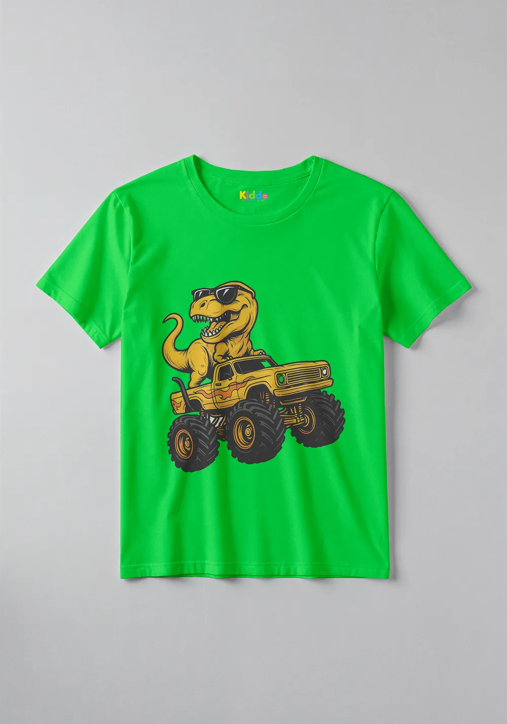Dinosaur Vehicle Adventure Kids T-Shirt – Fun Cartoon Graphic Tee for Boys & Girls - Image 6