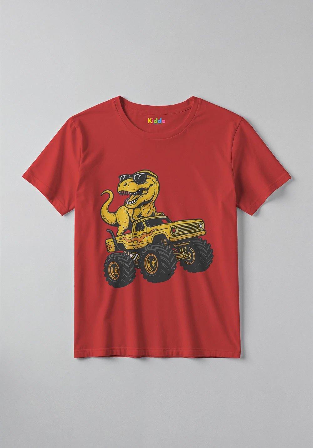 Dinosaur Vehicle Adventure Kids T-Shirt for Boys and Girls