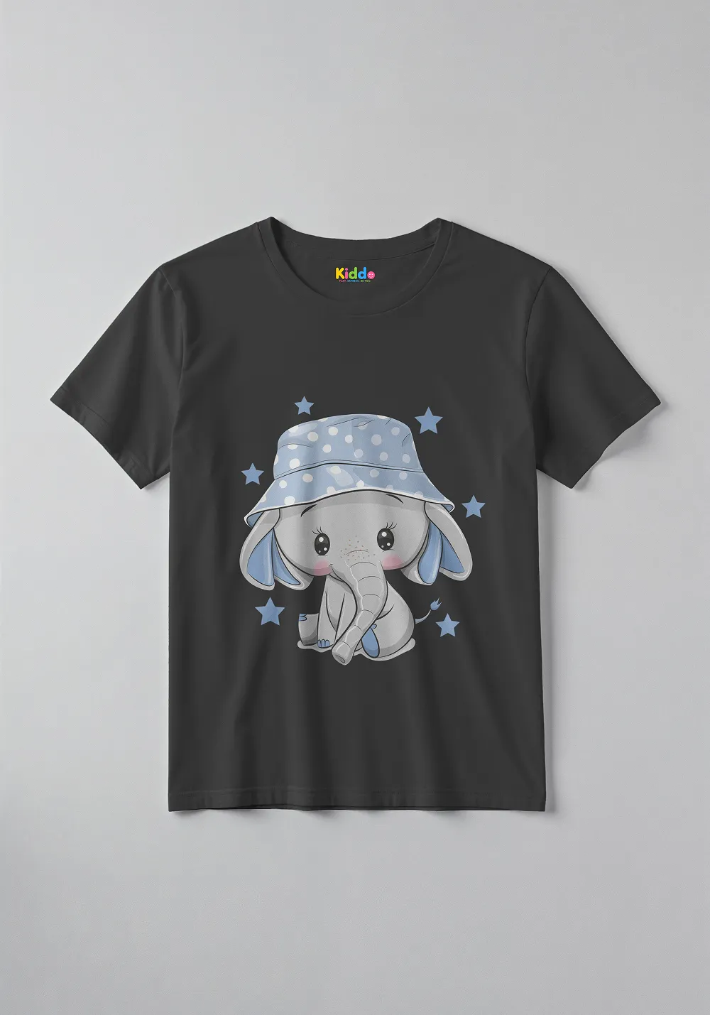 Cute Elephant Cartoon Kids Tee – Soft Graphic T-Shirt for Boys & Girls - Image 4
