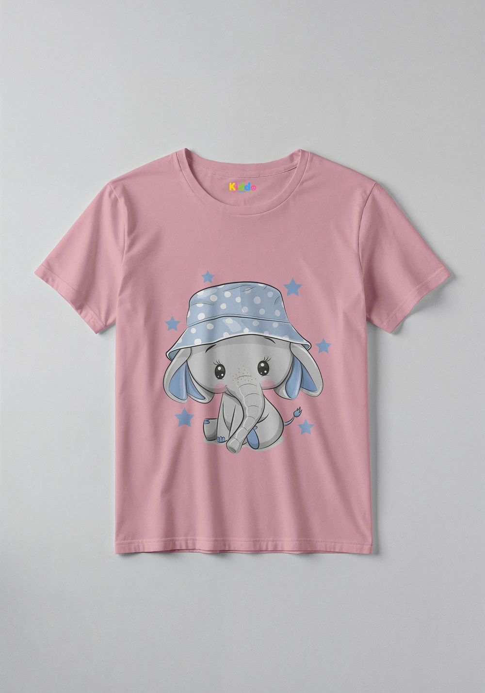 Cute Elephant Cartoon Kids Tee – Soft Graphic T-Shirt for Boys & Girls - Image 3