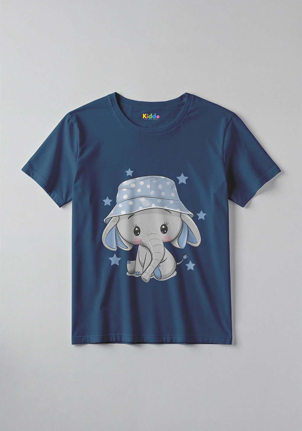 Cute Elephant Cartoon Kids Tee – Soft Graphic T-Shirt for Boys & Girls - Image 2