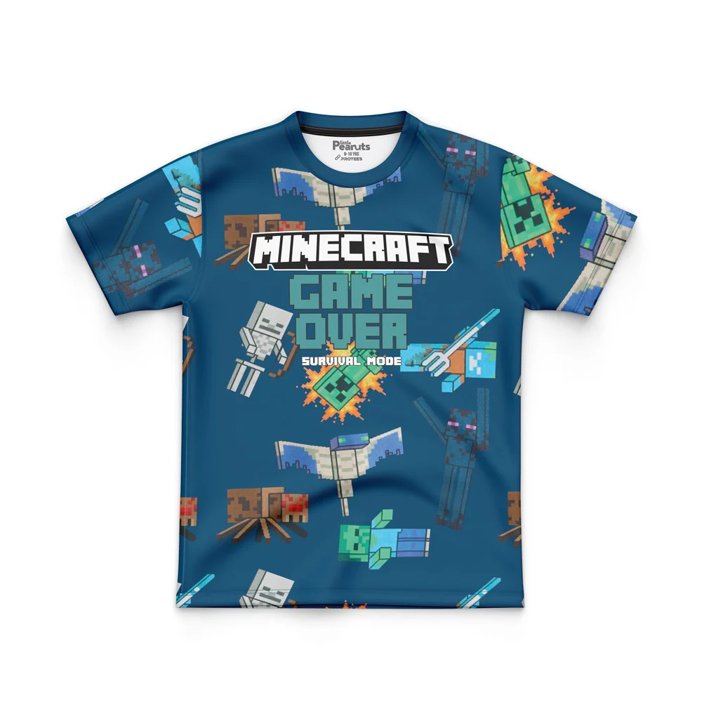 DIGITAL POLYESTER - GAMEOVER MINECRAFT TEE DG0102