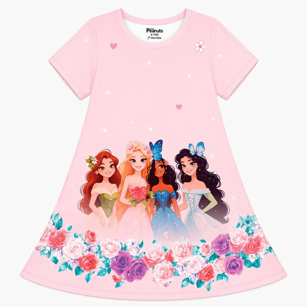 DIGITAL GIRL'S FROCK - ROSE GARDEN GIRLS