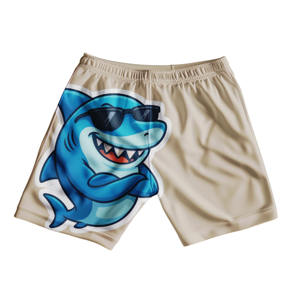 Shark Shorts for Kids – Ocean Adventure Graphic Cotton Shorts