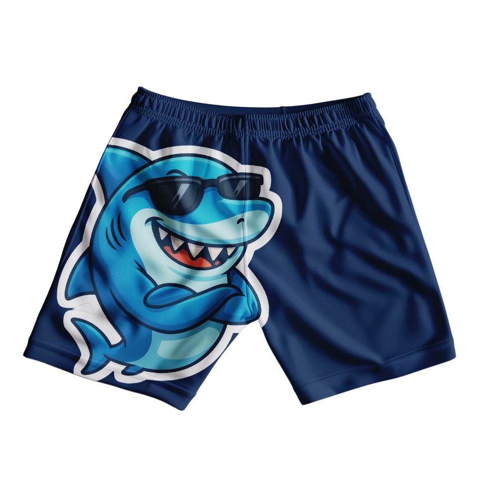 Shark Shorts for Kids – Ocean Adventure Graphic Cotton Shorts - Image 5