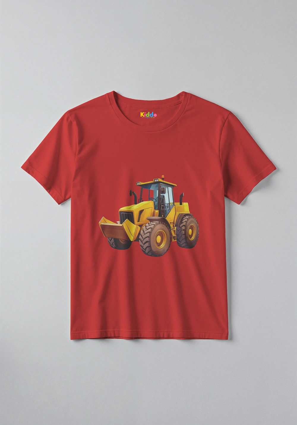 Heavy Loader Kids Shirt – Construction Vehicle Graphic T-Shirt - Image 2