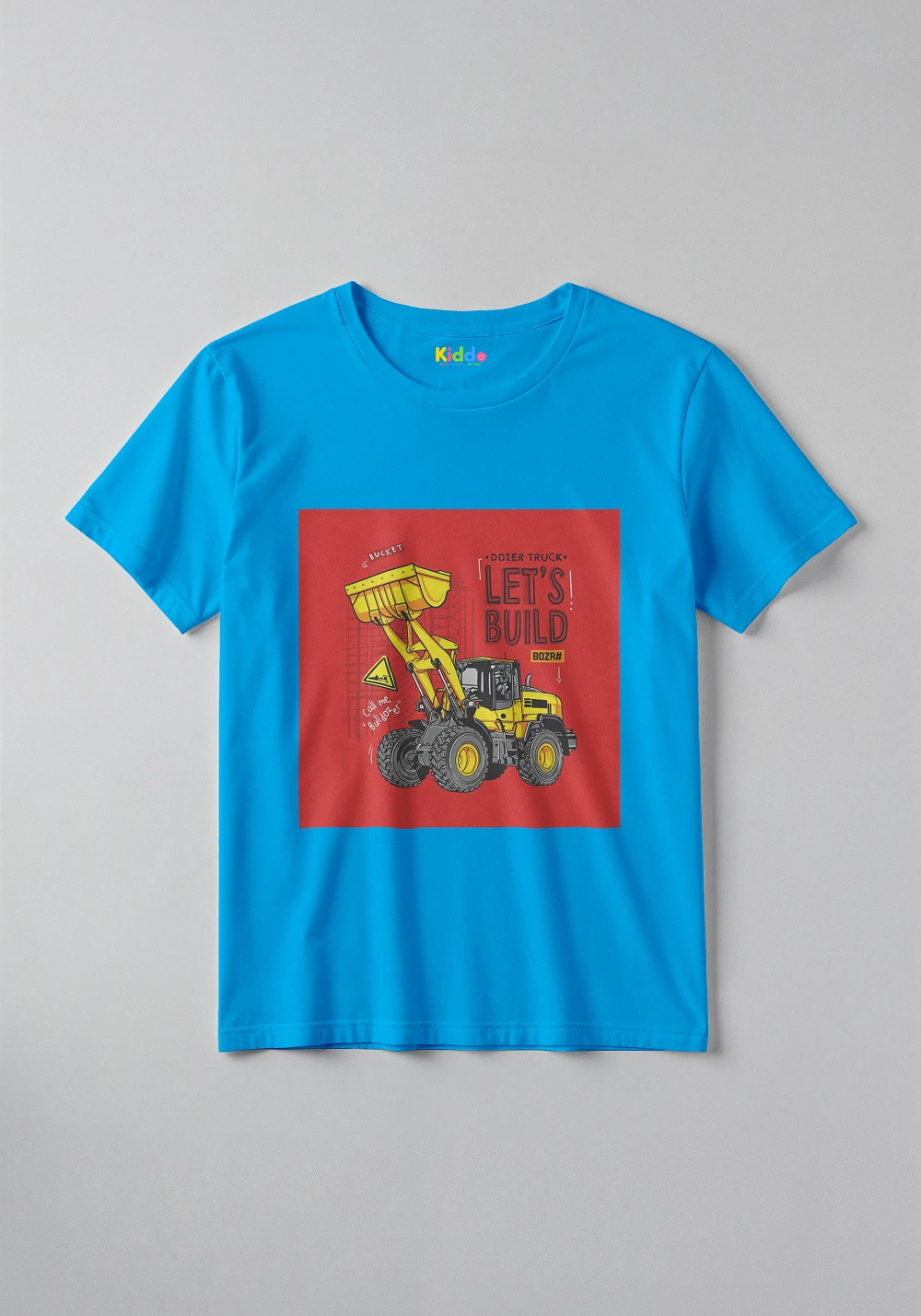 Little Builder Dozer Tee – Kids Construction Graphic T-Shirt