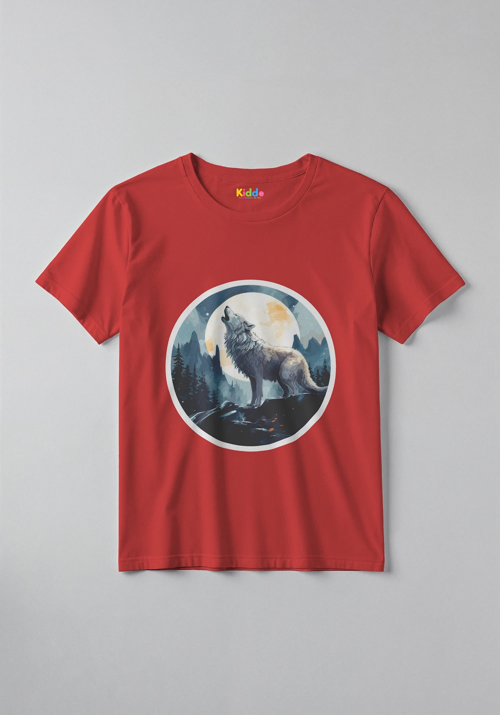 Wild Wolf Graphic Tee – Kids Animal Adventure T-Shirt - Image 2
