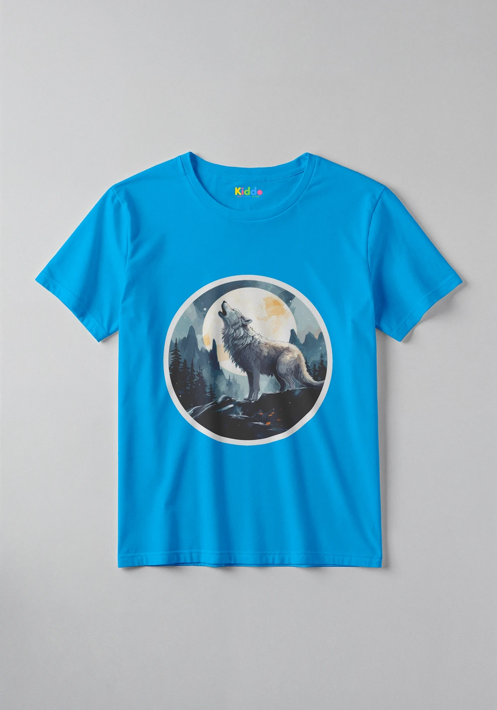 Wild Wolf Graphic Tee – Kids Animal Adventure T-Shirt - Image 3