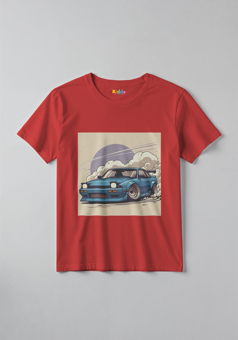 Silvia Drift Racing Tee – Kids Car Graphic T-Shirt - Image 2