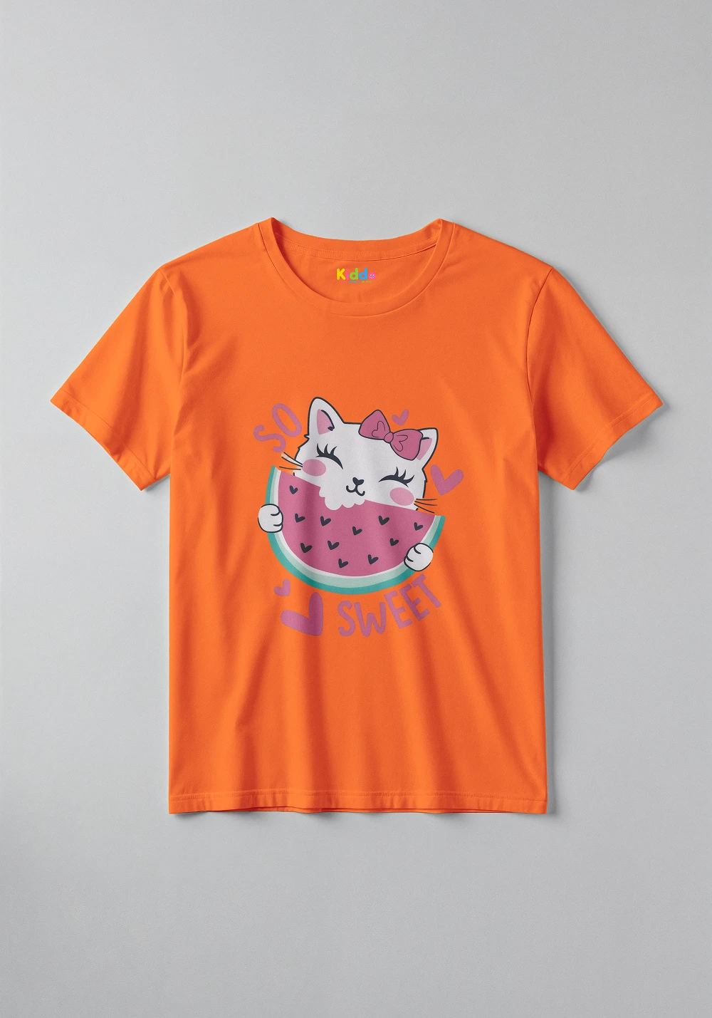 Cute Cat Kids Tee – Adorable Animal Graphic T-Shirt for Kids