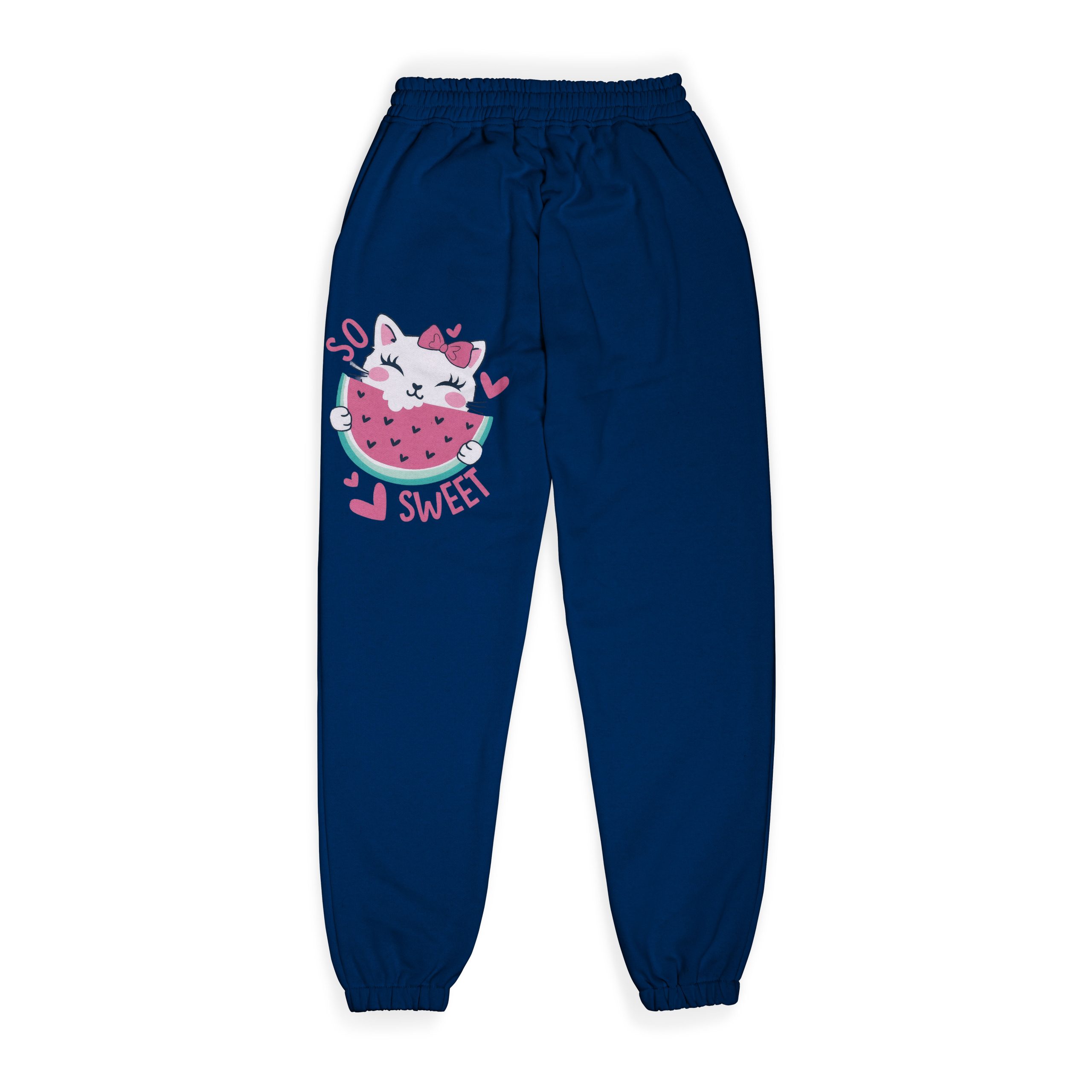 Girls Cat Watermelon Jogger Pants