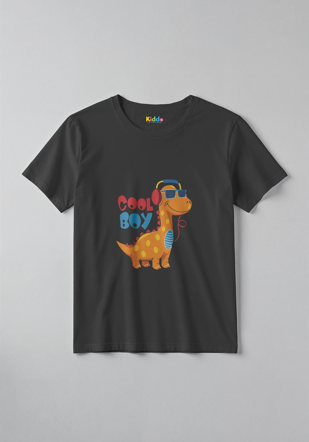 Cool Dino Boy Tee – Dinosaur Graphic T-Shirt for Kids