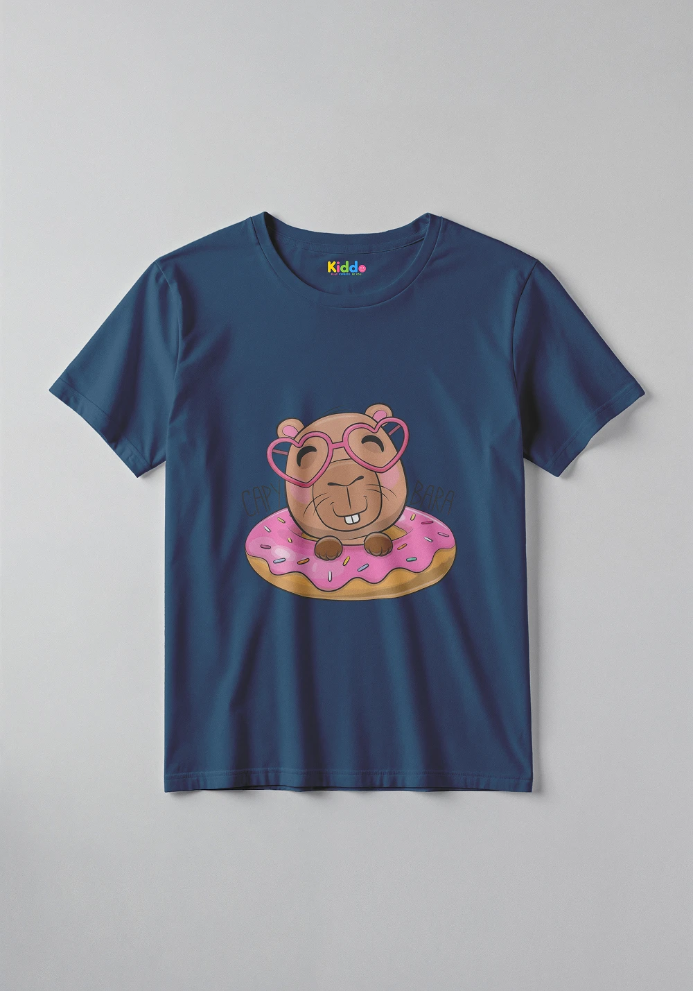 Capybara Tee – Cute Animal Graphic T-Shirt for Kids