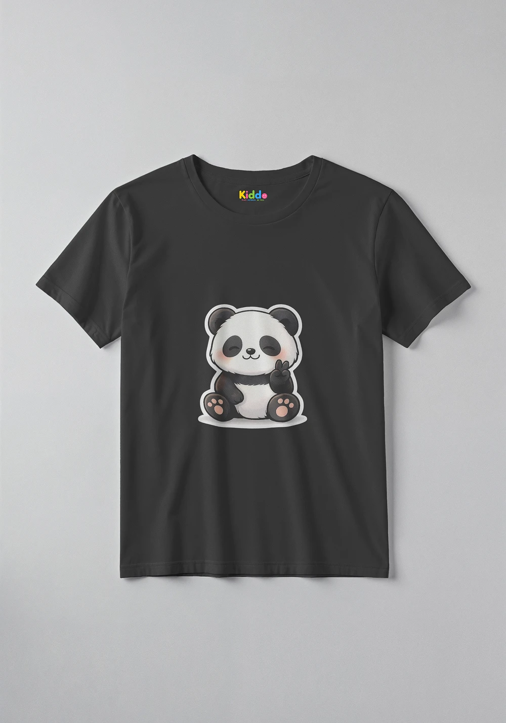 Happy Panda Cartoon Tee – Cute Animal Graphic T-Shirt for Kids - Image 6