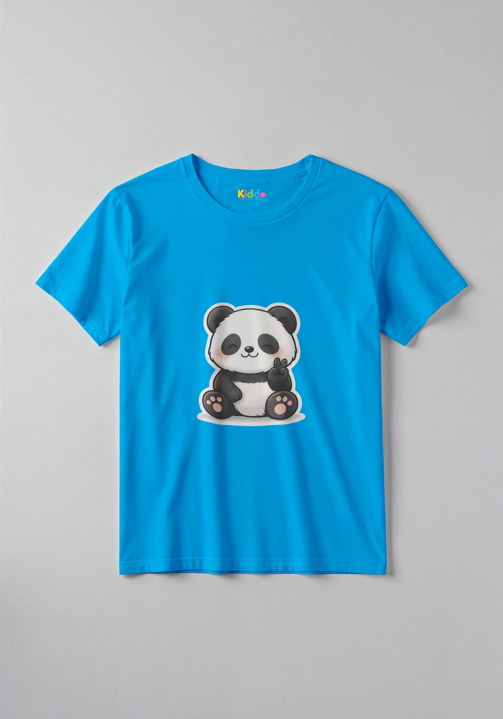 Happy Panda Cartoon Tee – Cute Animal Graphic T-Shirt for Kids - Image 3