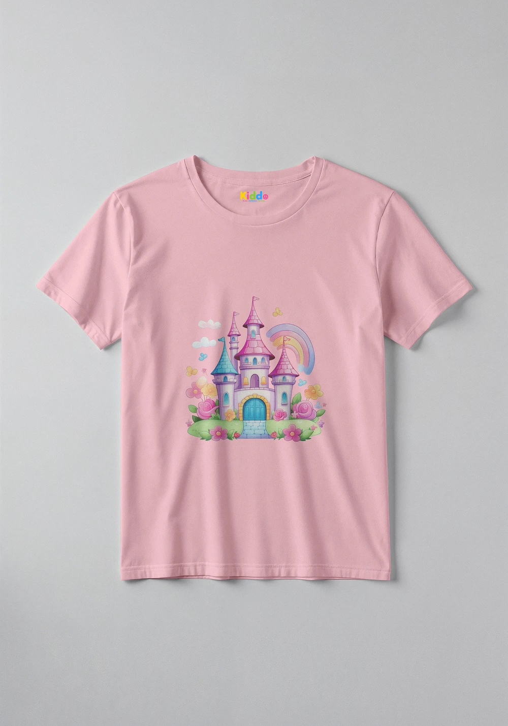 Fantasy Castle Dream Kids Graphic T-Shirt – Magical Fairy Tale Tee for Boys & Girls