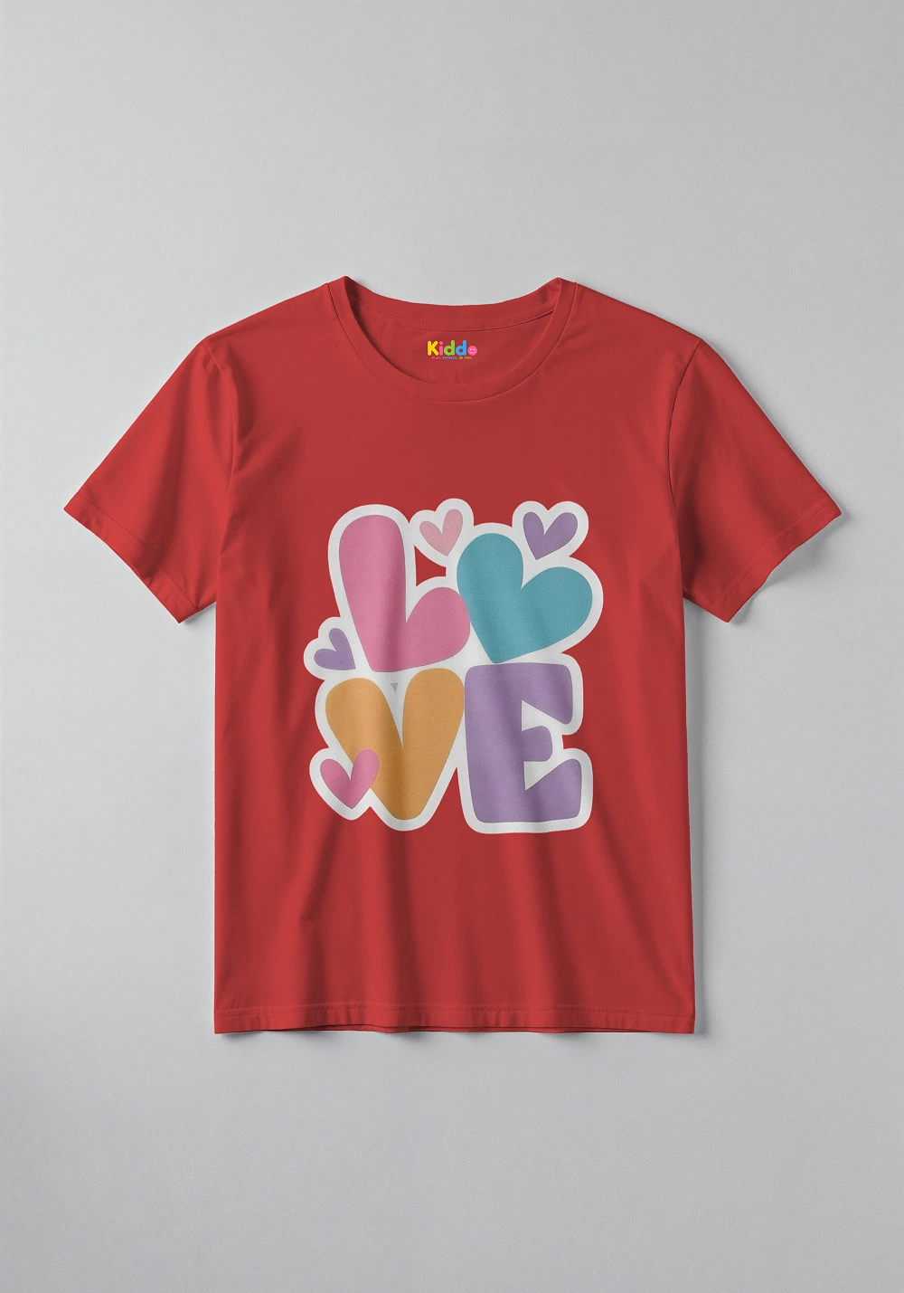 Love Heart Graphic Kids T-Shirt – Cute Romantic Style Tee for Boys & Girls - Image 2