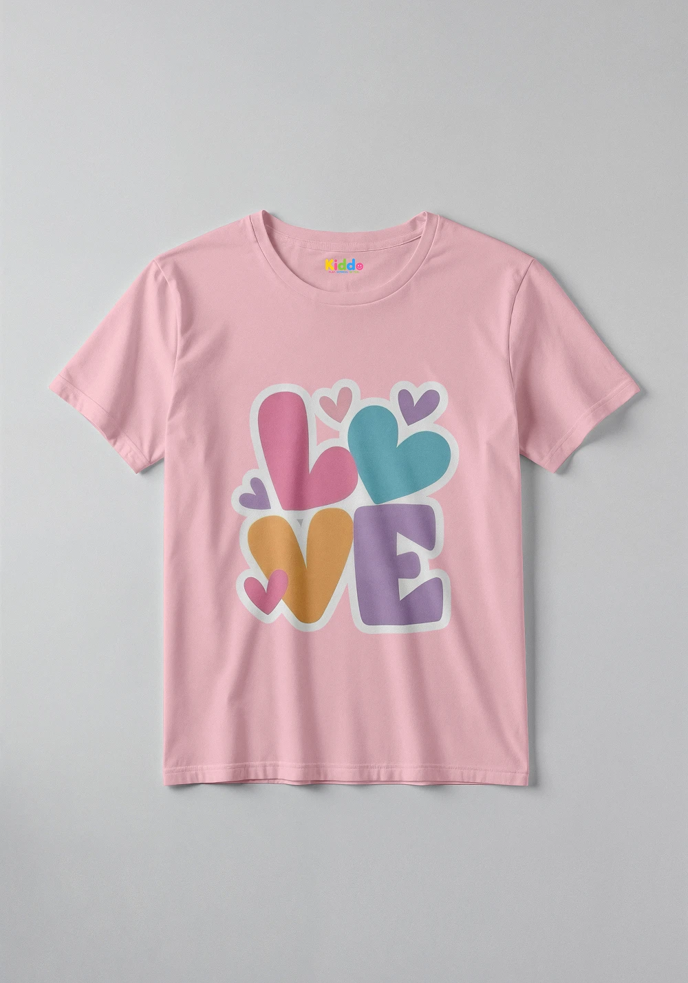 Love Heart Graphic Kids T-Shirt – Cute Romantic Style Tee for Boys & Girls - Image 6